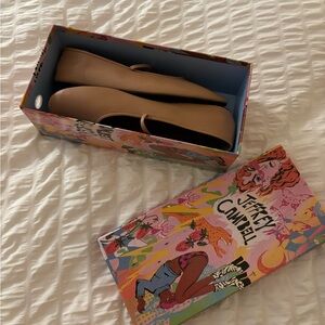 Jeffery Campbell Dancerina Flat in Dark Beige